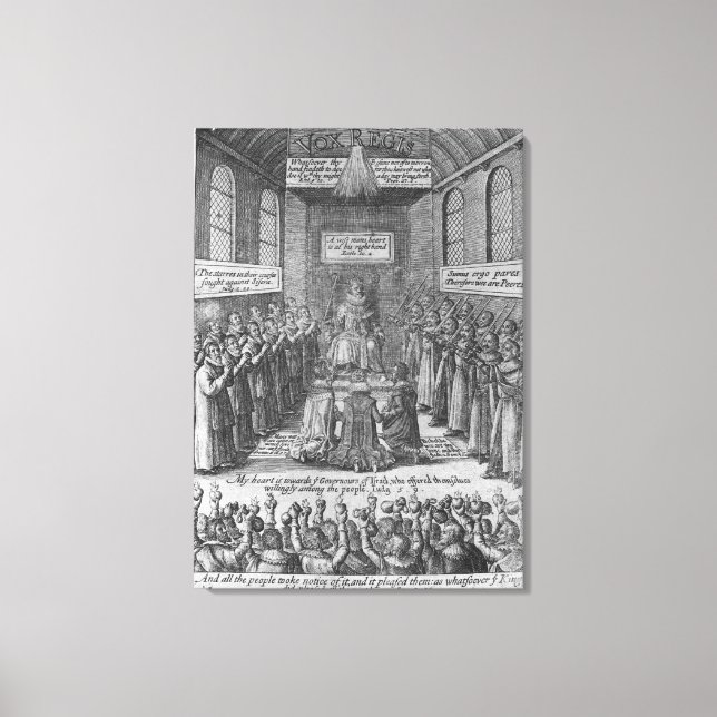 Frontispiece to 'Vox Regis' by Thomas Scott Canvas Print (Front)