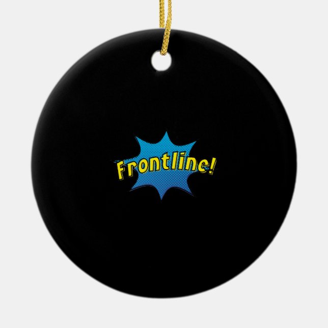 Frontline Heroes Ceramic Tree Decoration (Front)