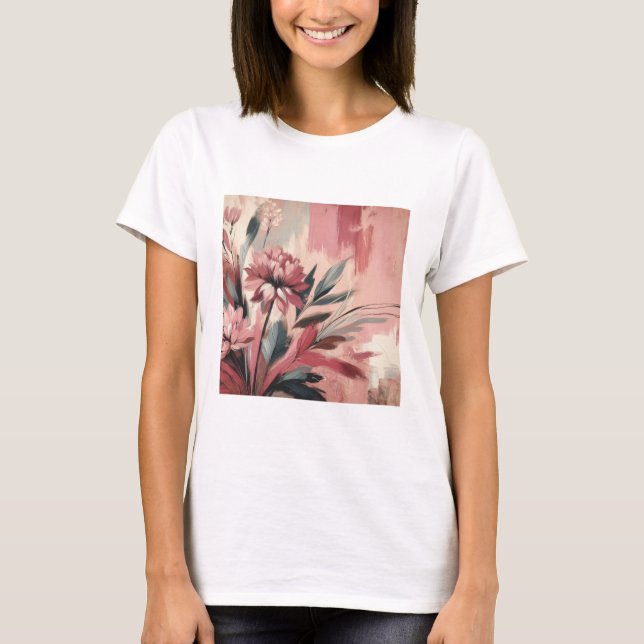 Froral colourful women's tshirt (Front)