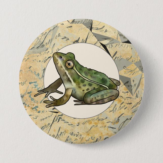 Frosch  7.5 cm round badge (Front)