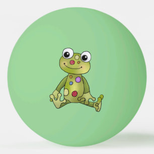 Frosch mit Punkten Ping Pong Ball