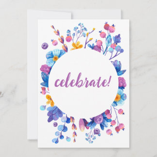 Frost Berry Winter Party Invitation