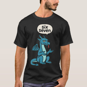 Frost Blue 67 Six Seven 6-7 Dragon - Teen Kids Bra T-Shirt