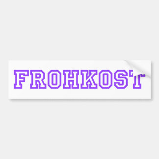 FROST BUMPER STICKER