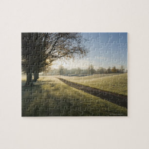 Frost-Covered Golf Course Jigsaw Puzzle