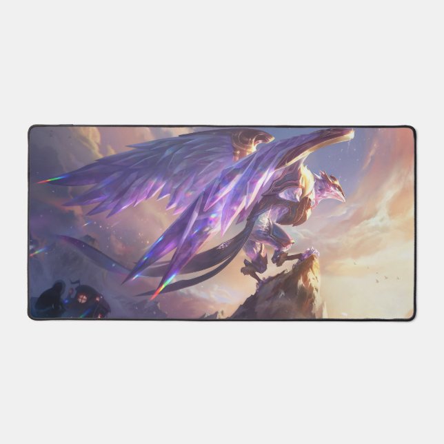 Frost Dragon Gaming Desk Mat Customisable Deskmat (Front)