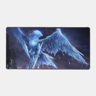 Frost Dragon Gaming Deskmat   Customizable Desk Ma
