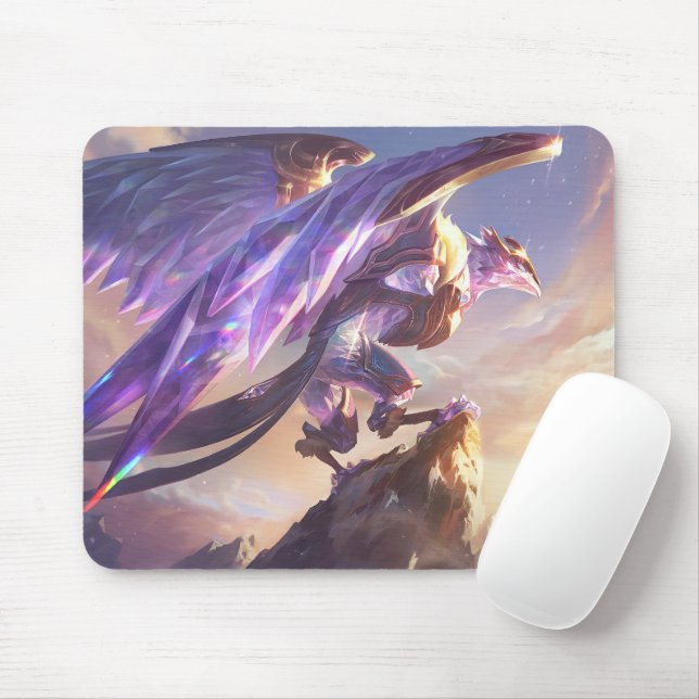 Frost Dragon Gaming Mousepad | Customisable (With Mouse)