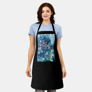 Frost Fairy Girl's View of a Sapphire Winter Apron