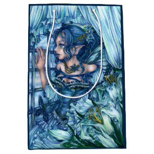 Frost Fairy Girl's View of a Sapphire Winter Medium Gift Bag