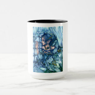 Frost Fairy Girl's View of a Sapphire Winter Mug