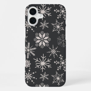Frost & Flourish Snowflakes – Midnight iPhone 16 Plus Case