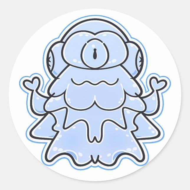 Frost Kageko Fantasy Creature Sticker (Front)
