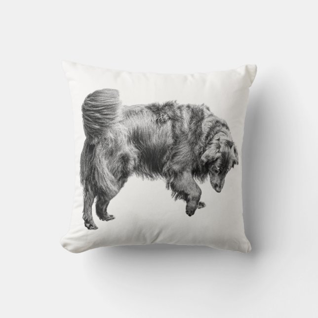 Frost-Kissed Stillness Cushion (Front)