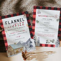 FROST Red Flannel & Fizz Winter Bachelorette Invit