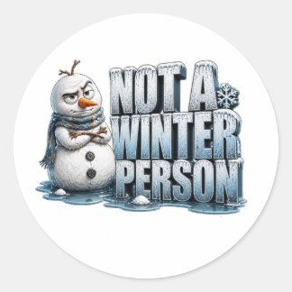 Frost the Grumpy Snowman Stickers