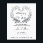 Frost Wedding Invitation<br><div class="desc">This timeless,  romantic design features a floral bouquet with soft colours and botanical accents. All aspects of this design can be edited (font,  text size,  or floral accents moved/removed) to fit your needs. Please contact me if you need help with this design.</div>