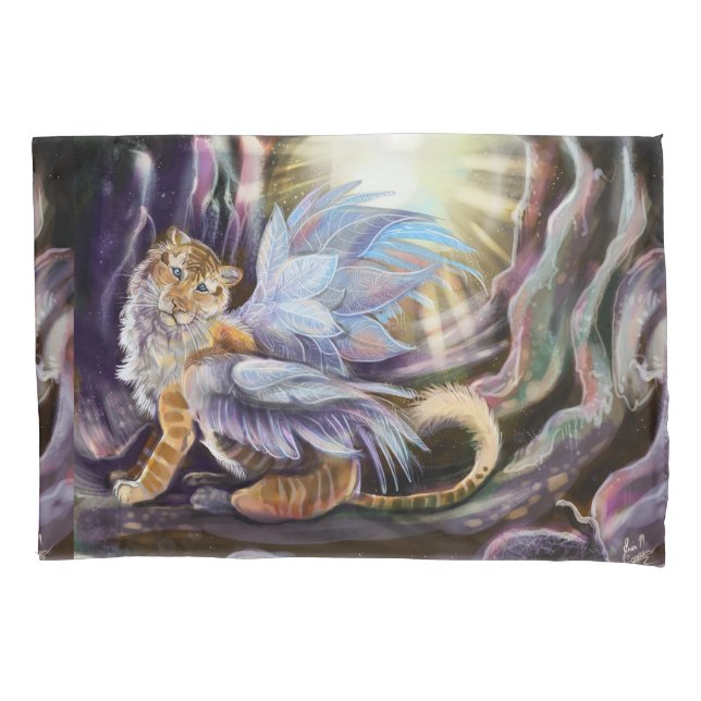 Frost Wing Tiger Pillowcase (Front)