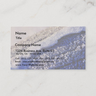 Frost Winter Ice Business Card
