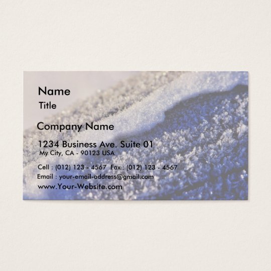Frost Winter Ice Business Card