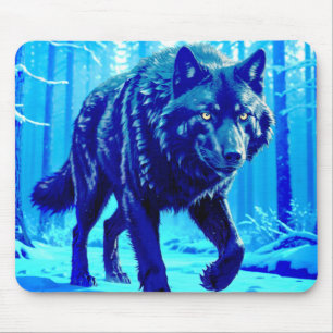 Frost Wolf Mouse Mat