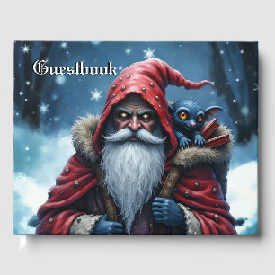 Frostbite Santa & His Mischief Elf. Guest Book