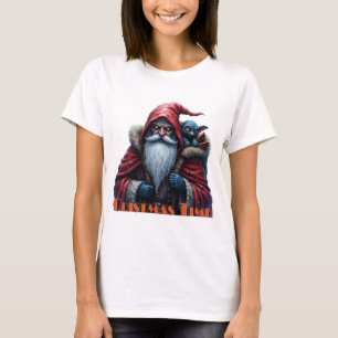 Frostbite Santa & His Mischief Elf. T-Shirt