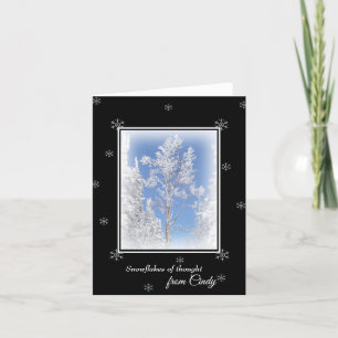 Frosted Aspen Personalised Note Card