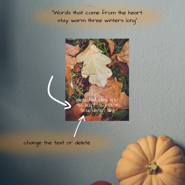 Frosted autumn oak leaves poster (Creator Uploaded)