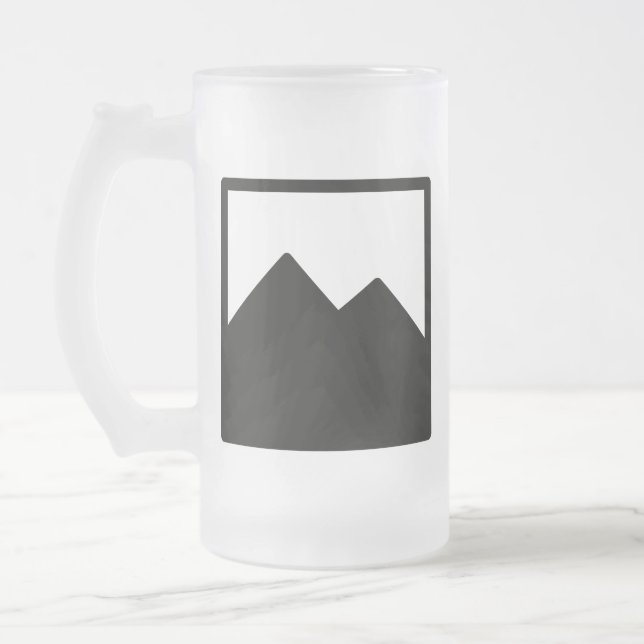Frosted Beer Mug Template (Left)