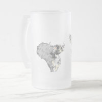 Frosted Beer Mug : Thirsty as a Buffalo