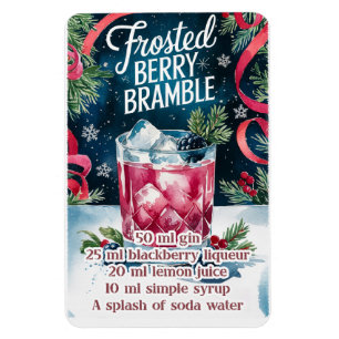 Frosted Berry Bramble Magnet