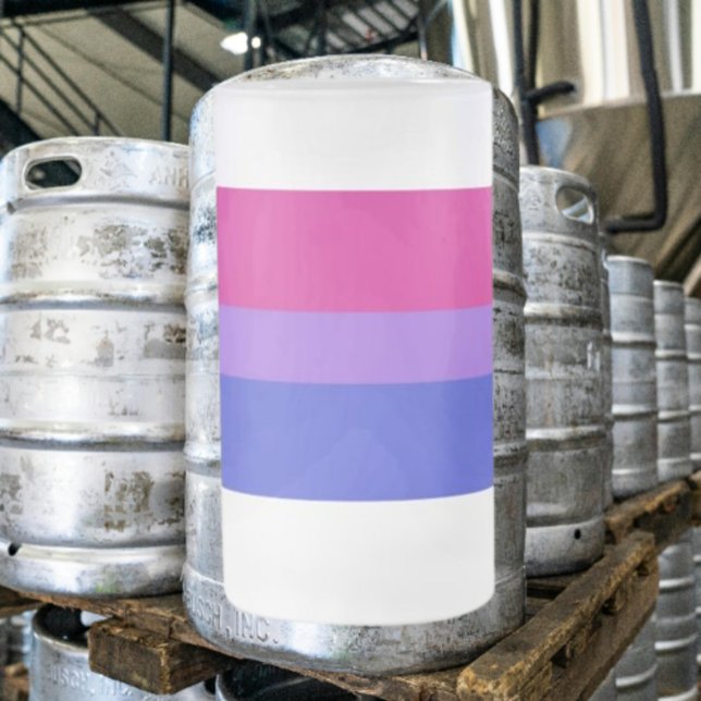 Frosted Bi Vibes Glass Beer Mug (Creator Uploaded)