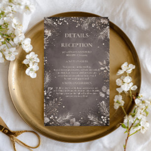 Frosted Botanicals Beneath Twilight Enclosure Card