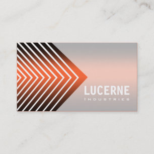 Frosted Chevron custom designer business card