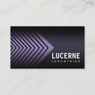 Frosted Chevron custom designer business card