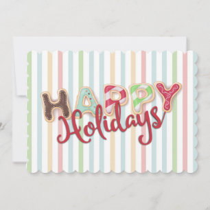 Frosted Christmas cookies from the kitchen of card