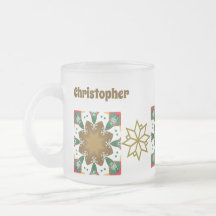 Frosted Christmas Mug-Holiday Cheer Mug 🎄Editable