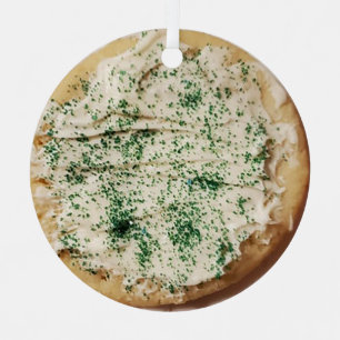 Frosted Christmas Sugar Cookie Candy Sprinkles   Metal Tree Decoration