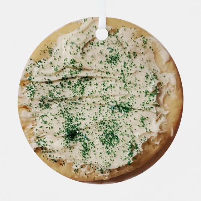 Frosted Christmas Sugar Cookie Candy Sprinkles   Metal Tree Decoration (Front)