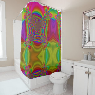 Frosted color Glass Flare shower curtain