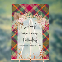 frosted colourful scottish autumn wedding welcome 