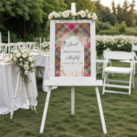 frosted colourful scottish autumn wedding welcome