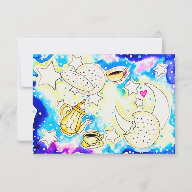 Frosted Cookie Art Thank You Card (Front)