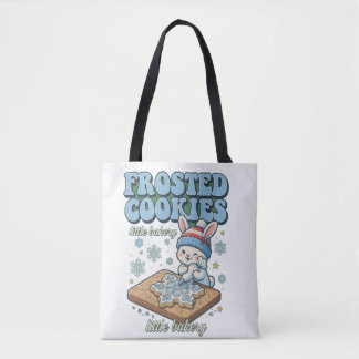 Frosted Cookies Tote Bag, Bunny Bakery Bag