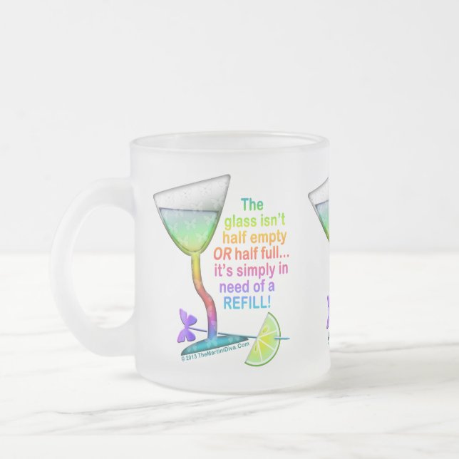FROSTED CUP - GLASS HALF FULL (Left)