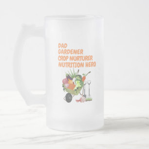 Frosted Dad mug 16 oz   Dad gardener