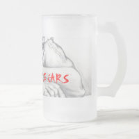 FROSTED DEMON BEER GLASS, DEMON MUSCLE CARS