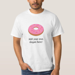 Frosted Doughnut: Customisable Slogan T-Shirt