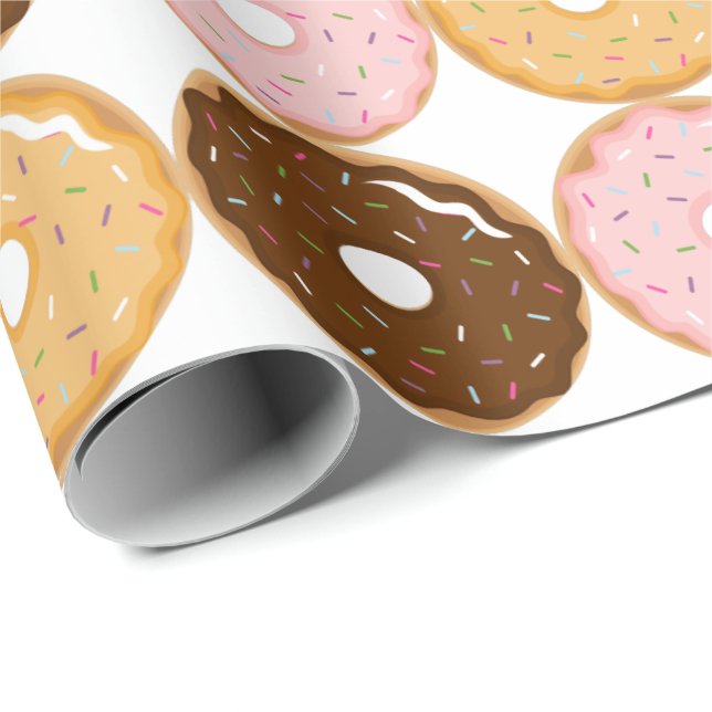 Frosted Doughnut Pattern Wrapping Paper (Roll Corner)
